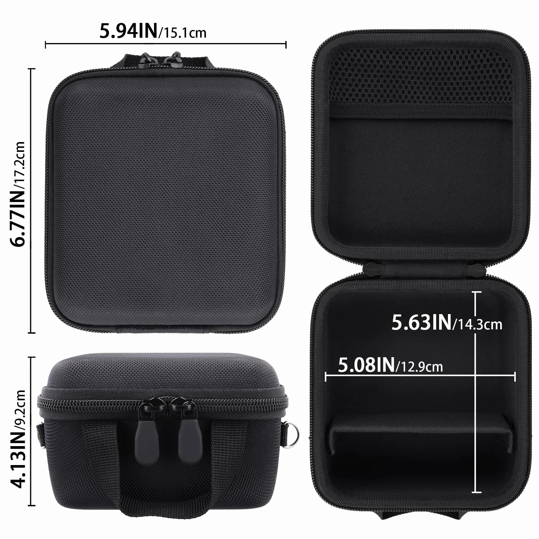 Aenllosi para Funda Protectora rígida de Viaje para cámara Digital Kodak PIXPRO Zoom AZ405/AZ425/AZ255/AZ401/AZ528,Solo Funda,Negro