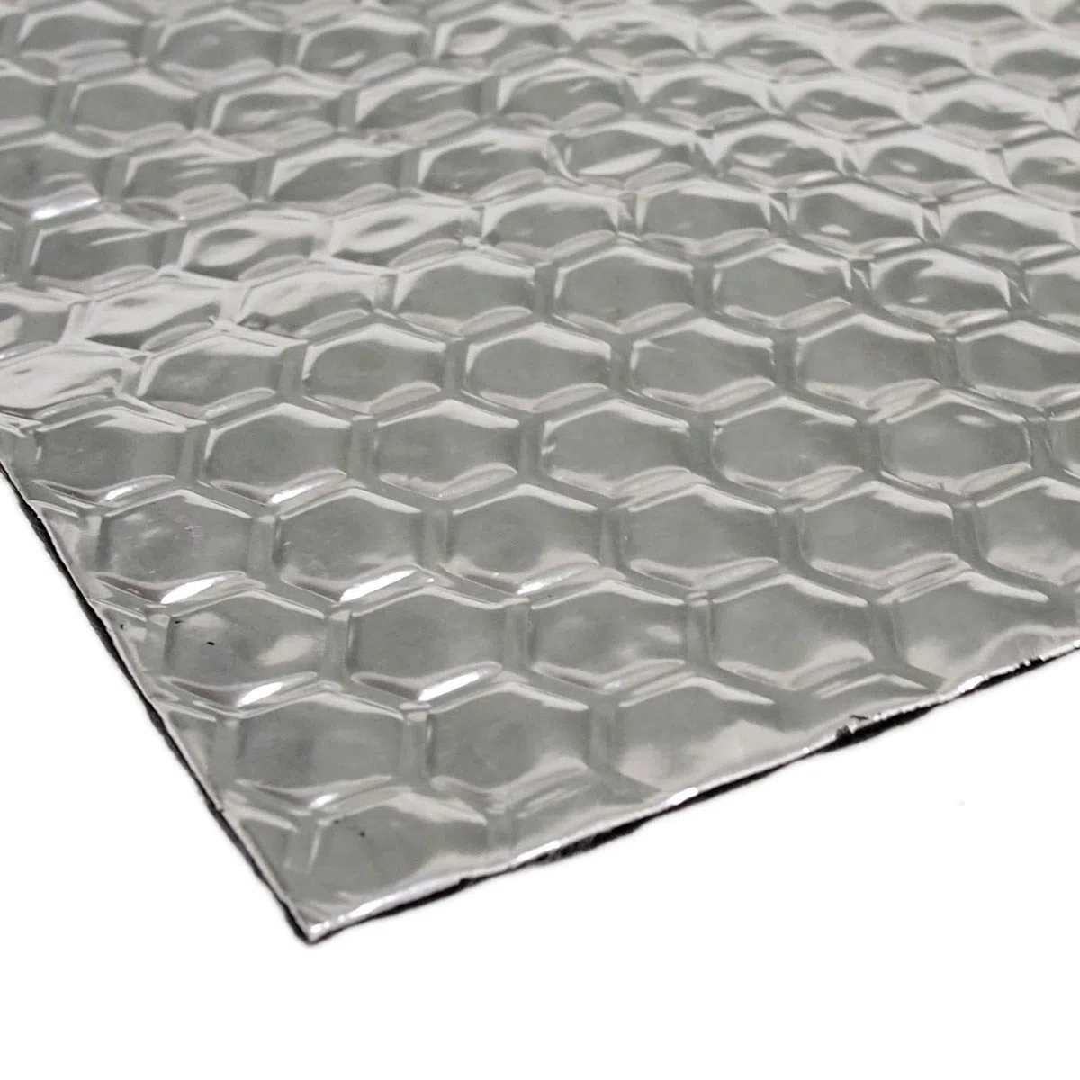 Dodo Dead Mat - Alfombrilla de amortiguación de Sonido Hexagonal, 50 Hojas, 50 pies Cuadrados, a Prueba de Sonido para Coche y Furgoneta, amortiguación de Vibraciones, Color Plateado