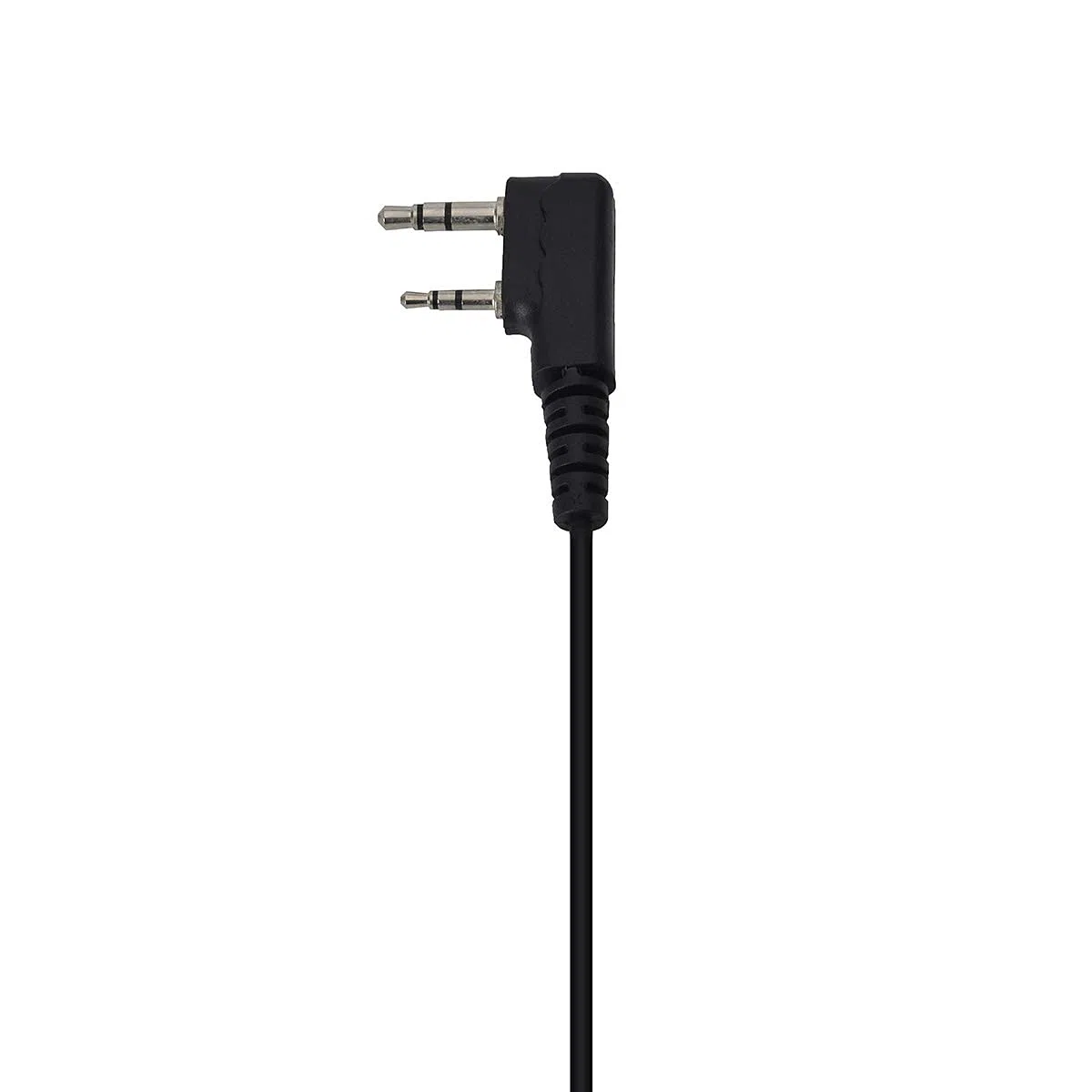 UAYESOK Pinganillo Walkie Talkie, Auriculares 2 Pines Transparente Tubo Acústico con Micrófono PTT para Emisora Radio Baofeng UV-5R 888S GT-3 UV-82 Kenwood TK-3107 TK-3301 RETEVIS WOUXUN (2 Piezas)