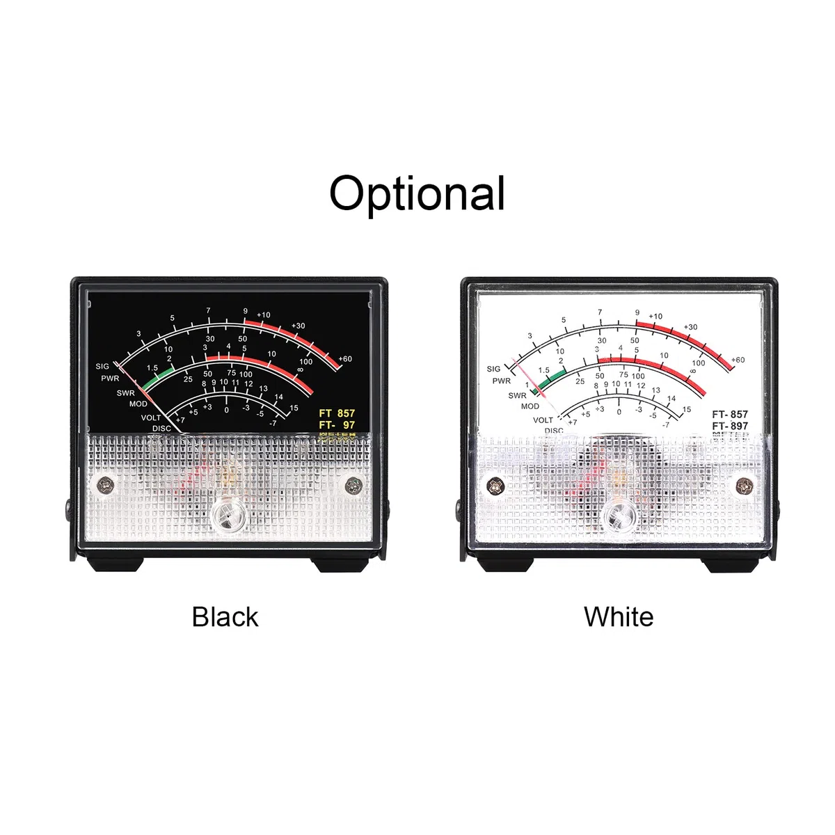 HUIOP Mini vatímetro de Puntero de medidor de Potencia SWR Mini medidor de Potencia SWR medidor Externo Puntero vatímetro Recibir Pantalla medidor Compatible con YAESU FT-857 FT-897
