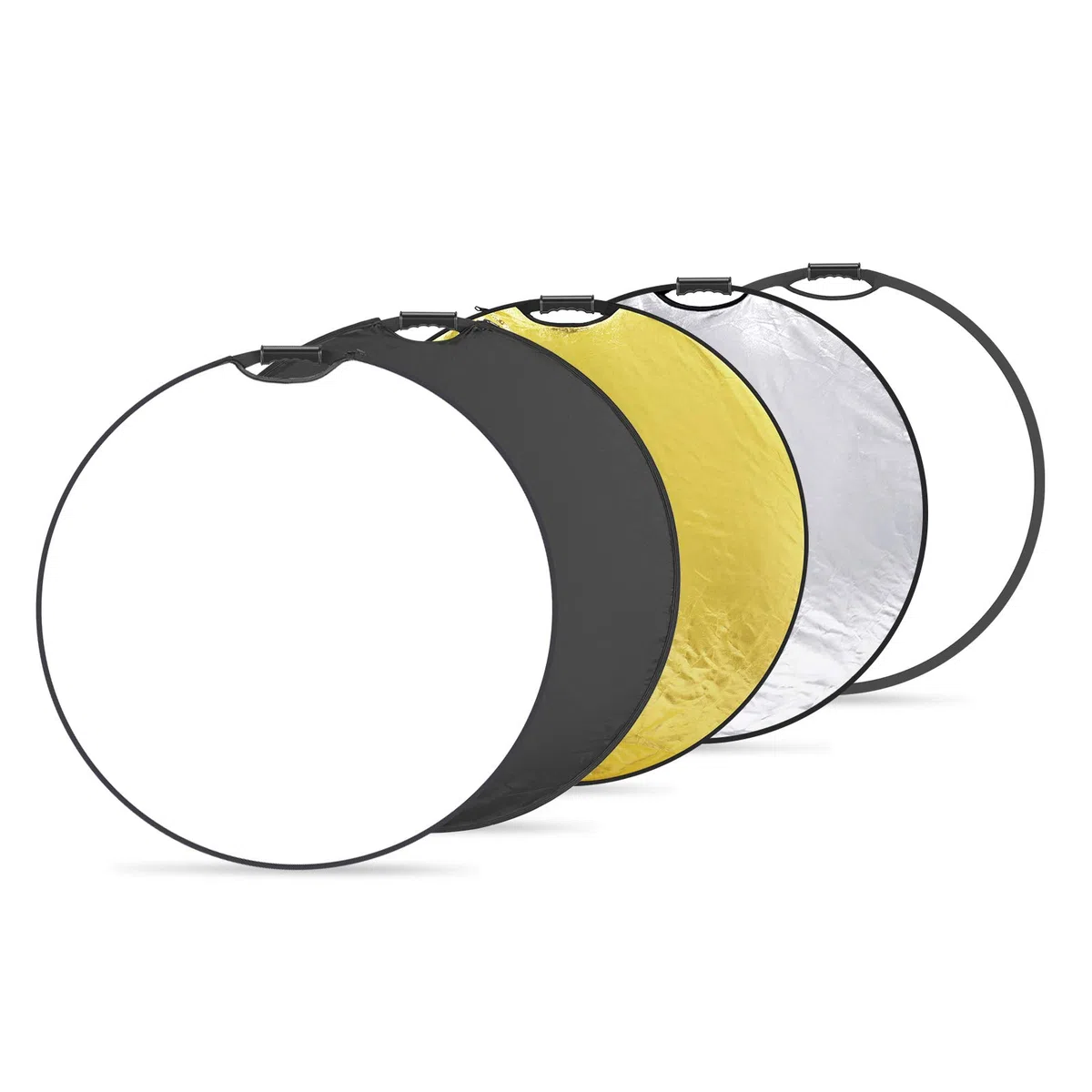 NEEWER Difusor de luz Reflector de luz de 32 Pulgadas 5 en 1, Plegable, multidisco, con Bolsa, translúcido, Plateado, Dorado, Blanco y Negro para Estudio de fotografía, iluminación e iluminación al