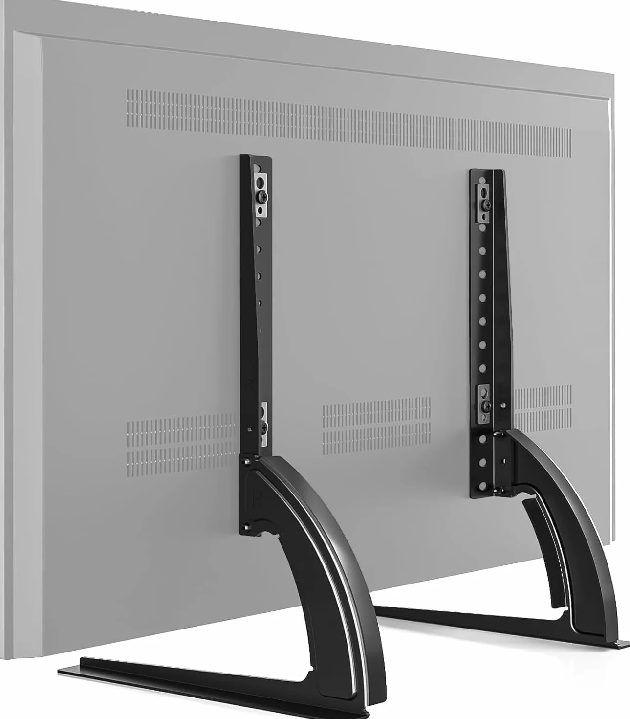 RFIVER - Base Universal para TV con Patas y Ajuste de Altura para la mayoría de televisores LCD o LED de Pantalla Plana de 32 a 55 Pulgadas, Mesa con Pedestal, VESA máx. de hasta 800 x 400 mm