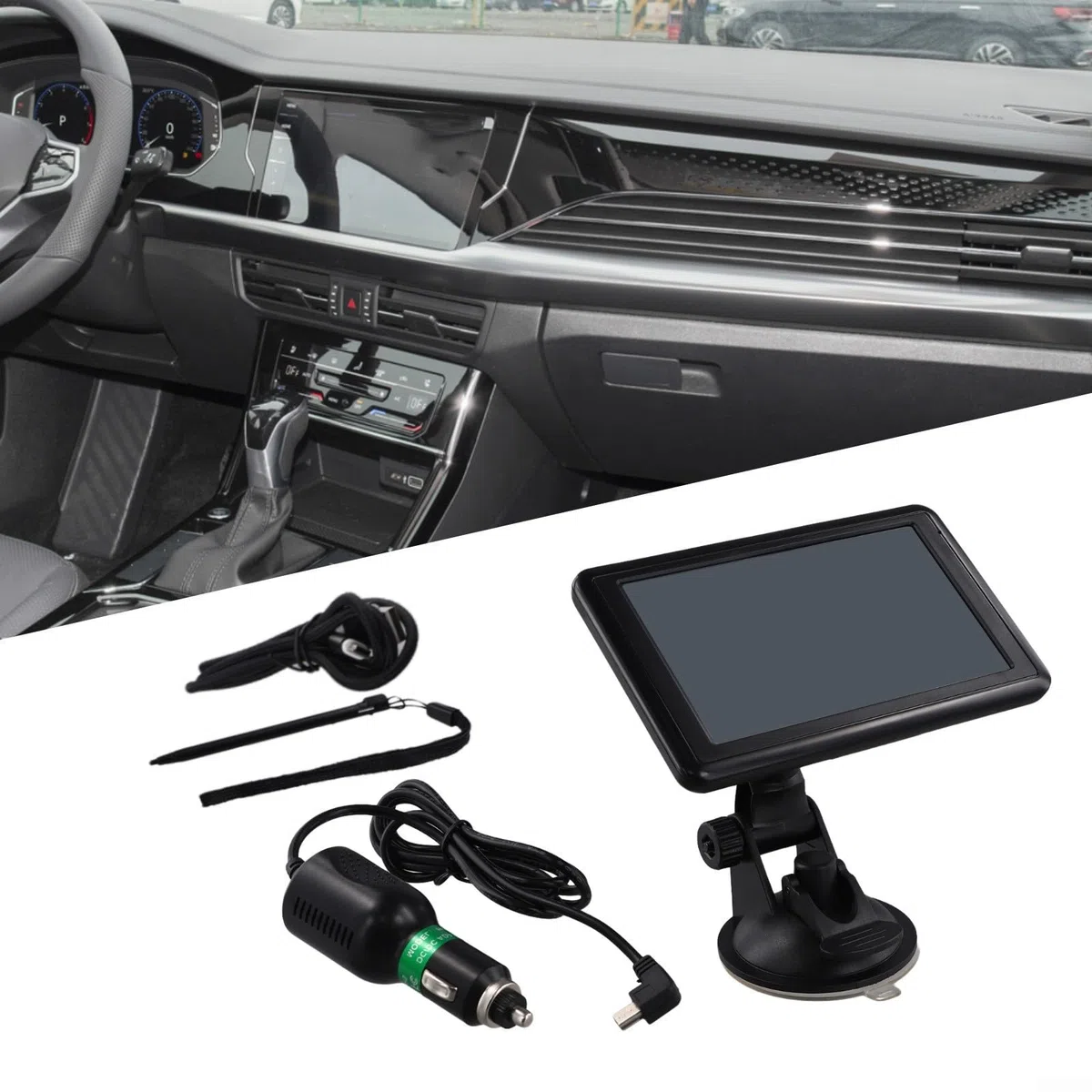 Navegador GPS para Coche/camión/RV de 5 Pulgadas | Pantalla táctil de 8 GB | Cámara de Velocidad y guía de Carril(Version britannique)