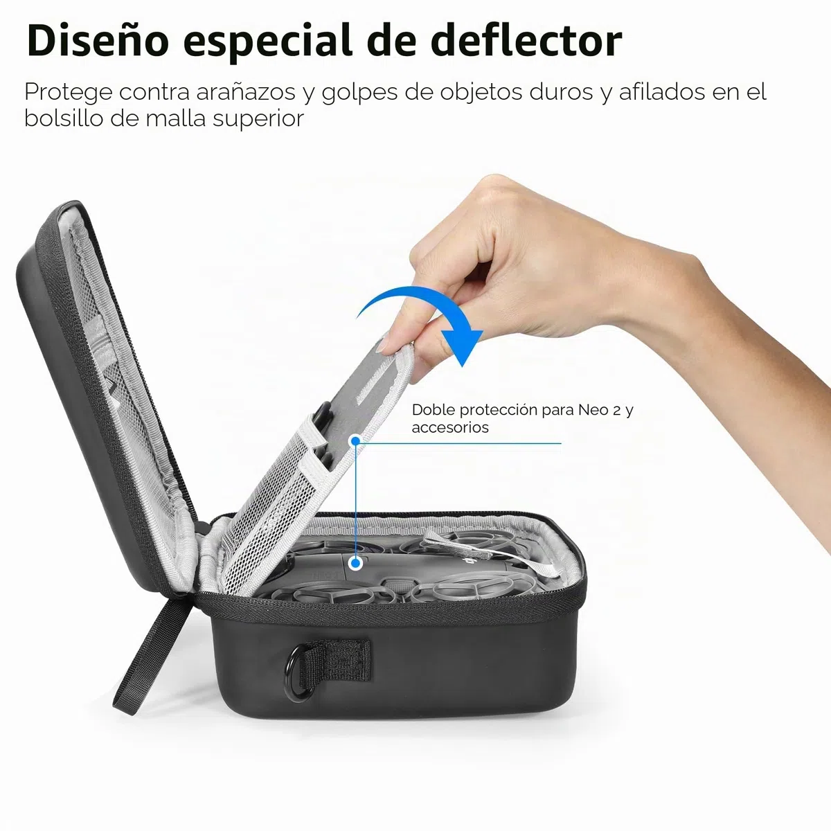 FPVtosky Bolsa para Neo 2, portátil PU bolsa de transporte para DJI Neo 2 Drone Accesorios [solo bolsa]