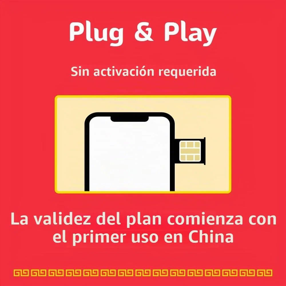 Tarjeta SIM China de 30 días | 20 GB de datos de alta velocidad | Activación automática | Compartir punto de acceso permitido | Compatible con Google, Facebook, Whats App y más. Solo datos sin voz.