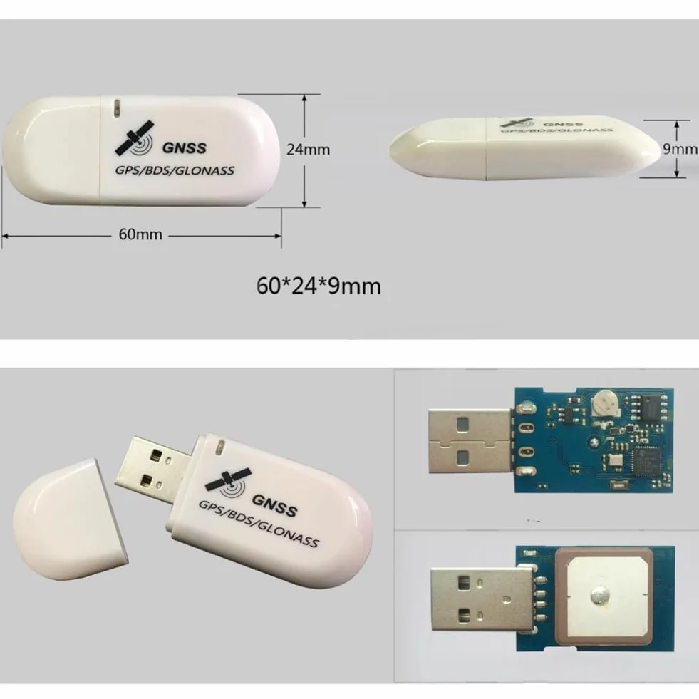 DIYmalls G72 G-Mouse - Módulo receptor GPS USB GNSS GPS Dongle NMEA 0183 con indicador LED PPS para Linux Windows PC, no para Android, no para iOS
