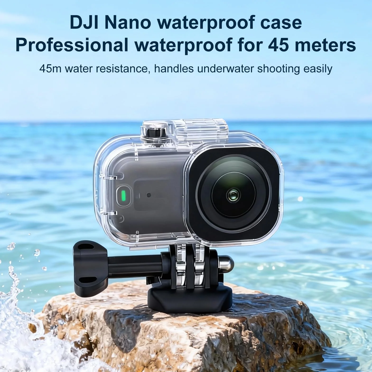 Funda Impermeable para dji Osmo Nano, 45M Estuche de Buceo Carcasa subacuática Funda Protectora Cámara Waterproof Case Dive Case Accesorios para dji Osmo Nano Cámara
