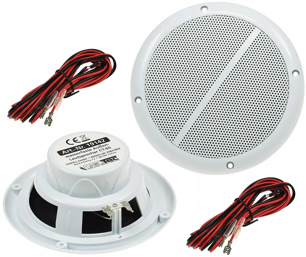 CHILITEC Altavoces y Micrófonos Marca Modelo wasserfeste Außen-Lautsprecher CT-65