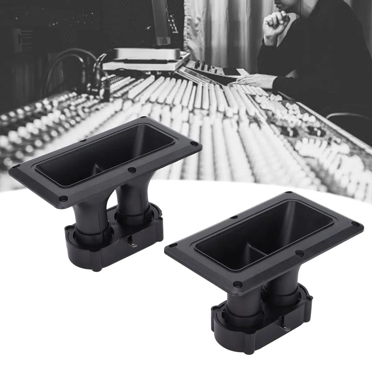 Tweeter de Bocina de Dispersión Ancha de 2 Uds, Accesorios de Audio de Bocina de Dispersión Ancha, Altavoz Piezoeléctrico de Alta Sensibilidad de Cerámica de Doble Accionamiento