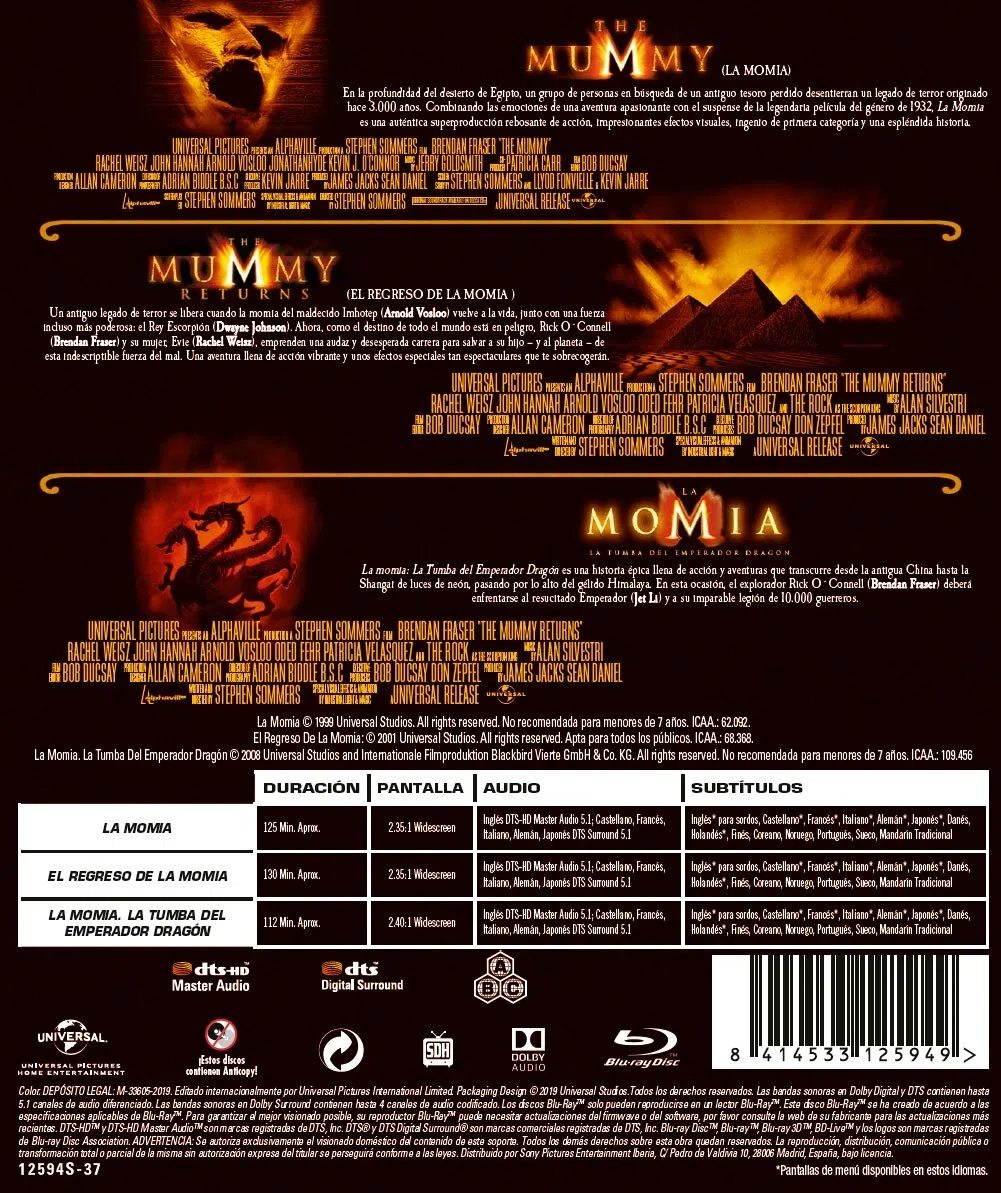 La momia 1-3 (BD) [Blu-ray]