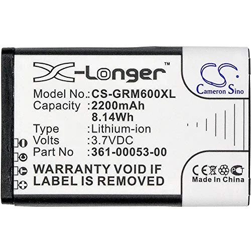 TECHTEK Batería 2200mAh Compatible con [Garmin] Alpha 100, Alpha 200, 200i, 300, 300i, Montana 600, Montana 600T, 600t Camo, 650, 650T, 680, Mont FBA
