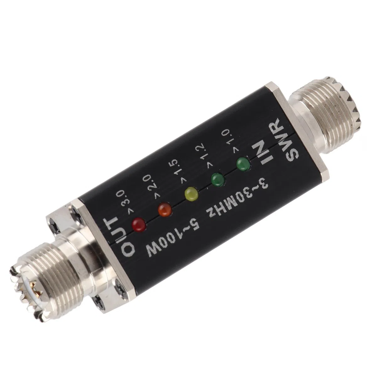 Medidor De Onda Estacionaria Portátil 10 A 50 W Con Indicador LED Mini Medidor SWR Para Antena De Radio Onda Corta