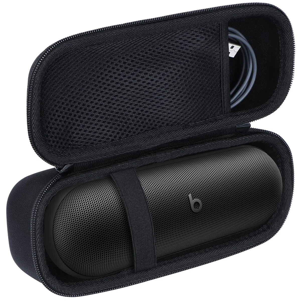 Lebakort Duro Viajar Caja Estuche Funda para Beats Pill Altavoz Bluetooth Inalámbrico (Negro)