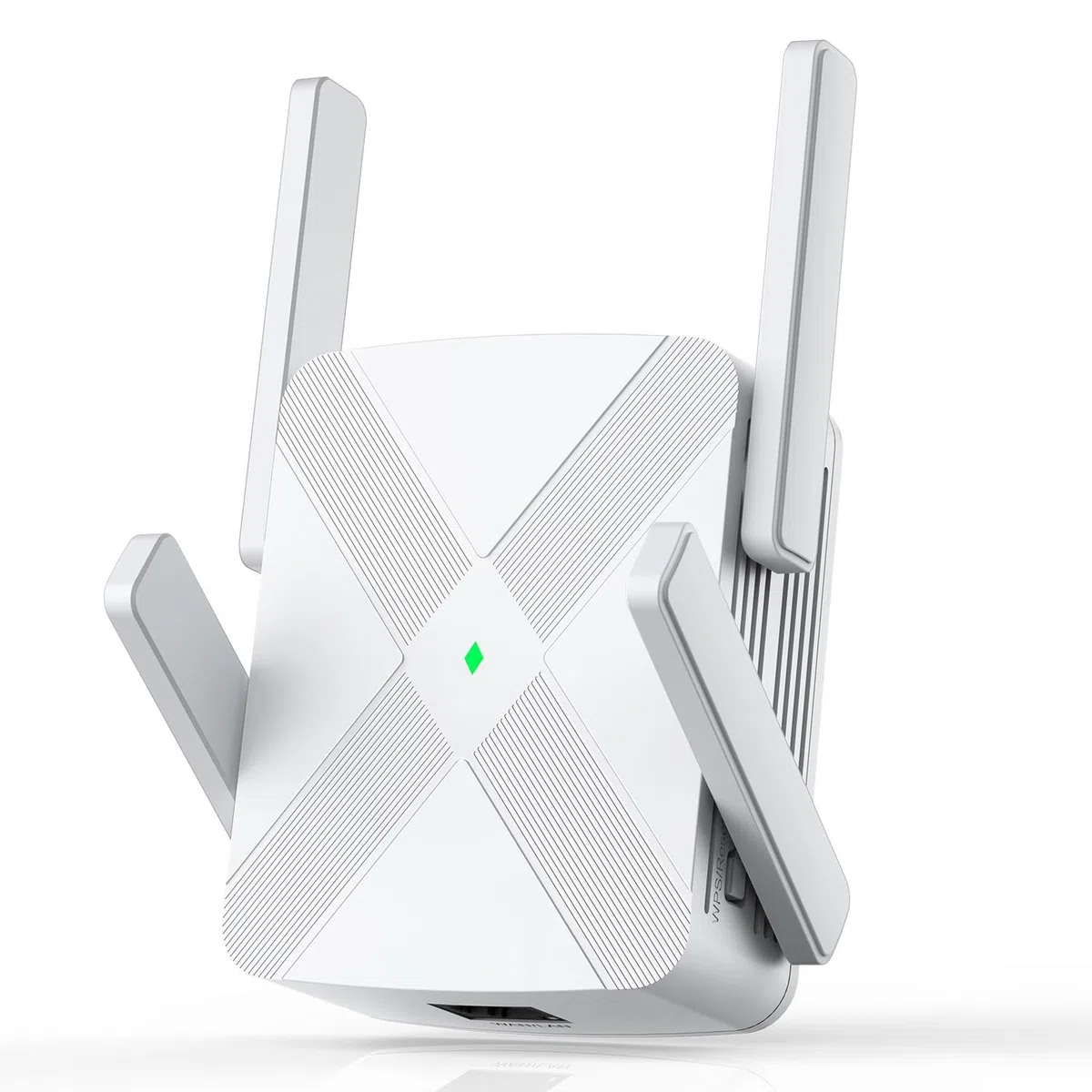 Repetidor WiFi, 4 Antenas Extensor WiFi, 1200Mbps Doble Banda Refuerzo Wi-Fi, Cubre hasta 12880 pies cuadrados, Booster de Internet - con puerto Ethernet, Intensificador de señal inalámbrica doméstico