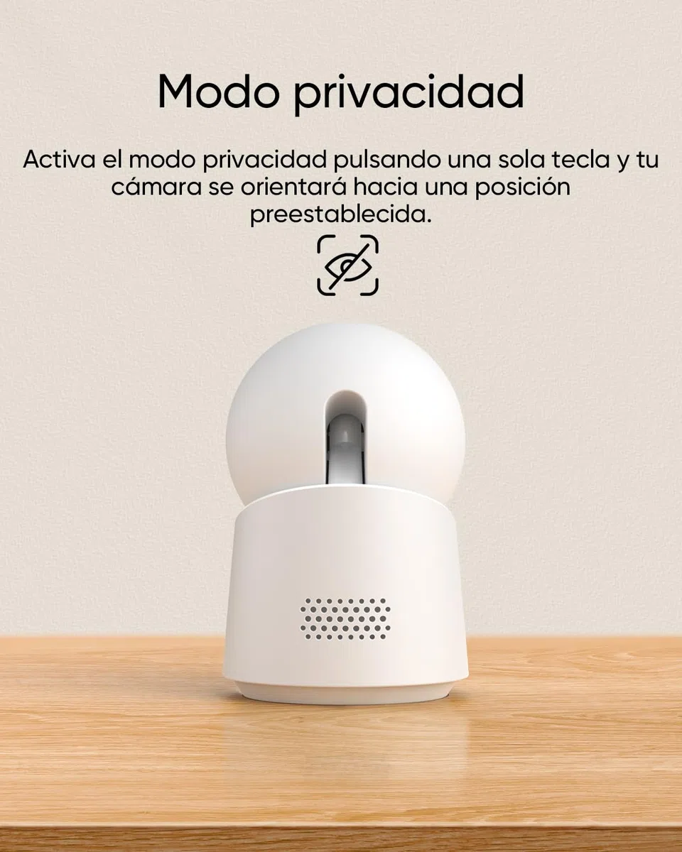 eufy Security Indoor CAM C220 Camara vigilancia WiFi Interior con Cable, resolución 2K con PTZ de 360°, Human/Motion AI, Ideal como Monitor de bebés/cámara para Mascotas/Seguridad en el hogar
