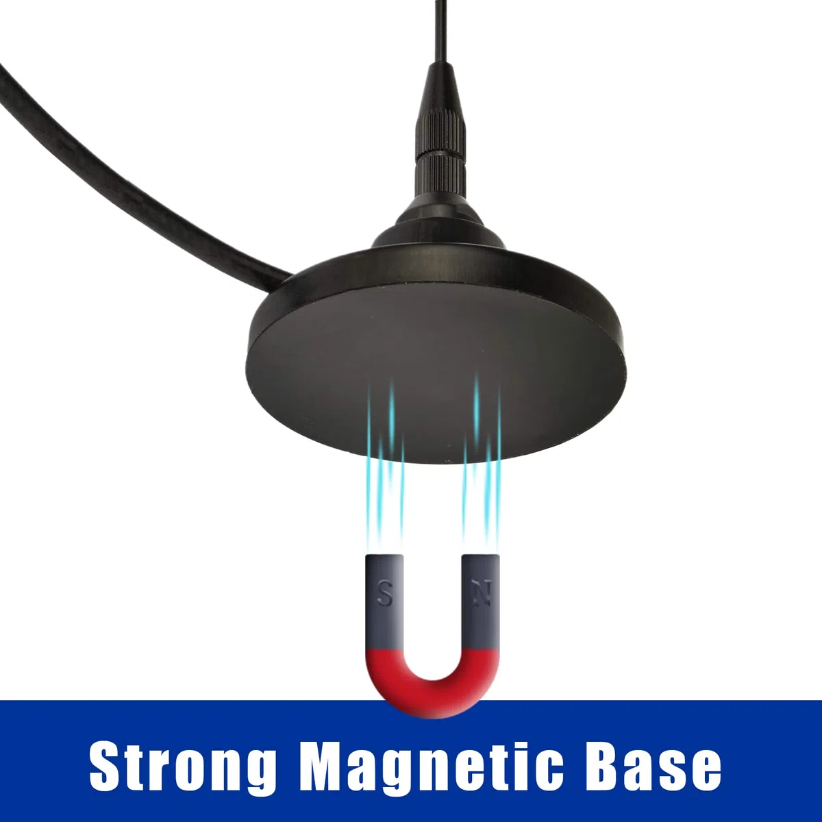 Bingfu Ham Radio Antena Vehículo Móvil Antena Banda Dual VHF UHF 136-174MHz 400-460MHz Magnética Base PL259 Macho para BTECH ICOM Midland Yaesu TYT AnyTone Radio Amateur Bidireccional