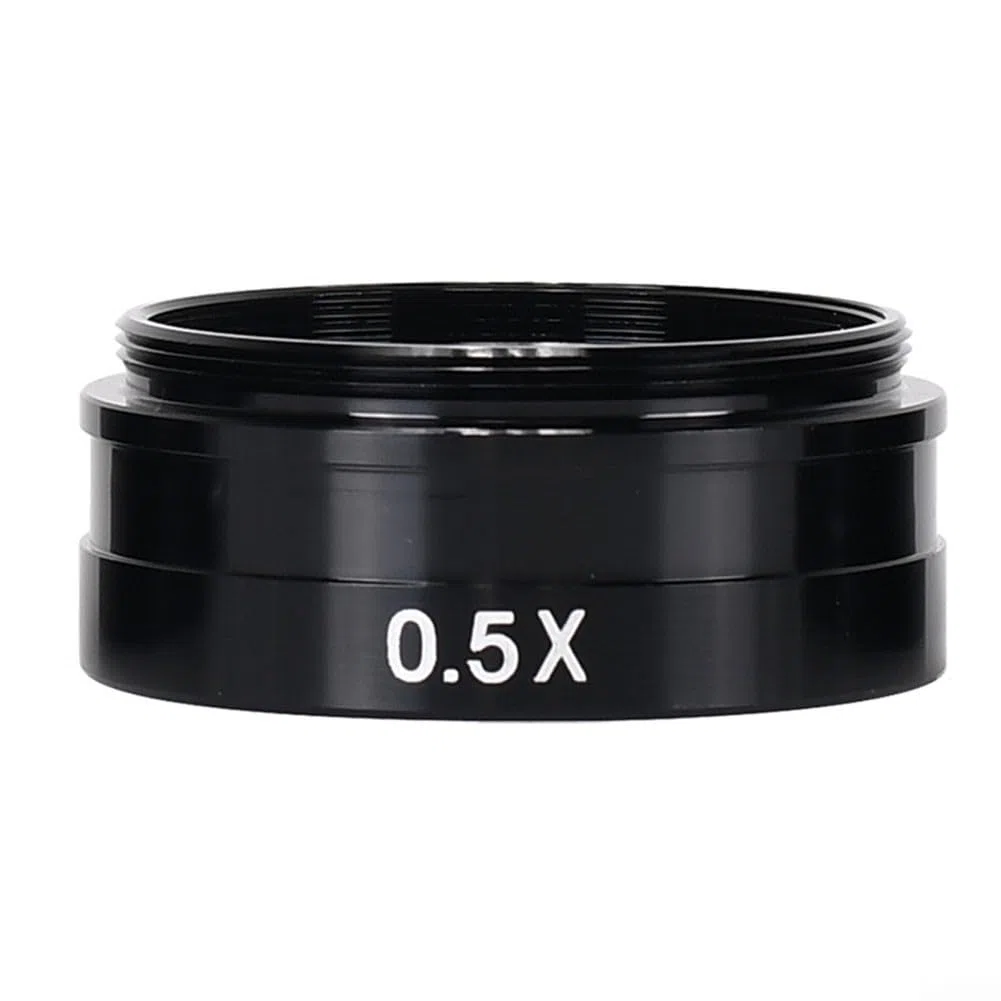 Lente Barlow de 42 mm para objetivo auxiliar de microscopio estéreo con varios ajustes de aumento (0.7X)