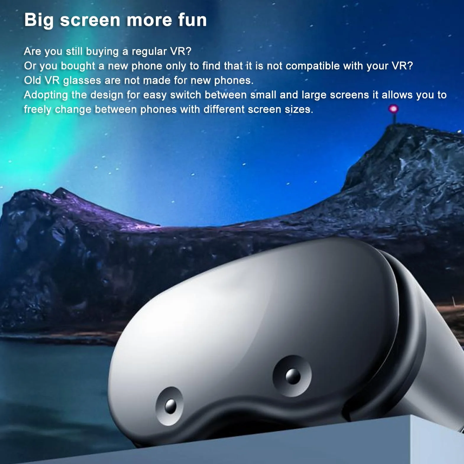 Auriculares VR para Teléfono, Gafas 3D VR, Adecuadas para Teléfonos iOS/Android de 5 a 7, Ajuste de Distancia de Pupila de 58 a 75 Mm, Soporte para Miopía de hasta 800 °