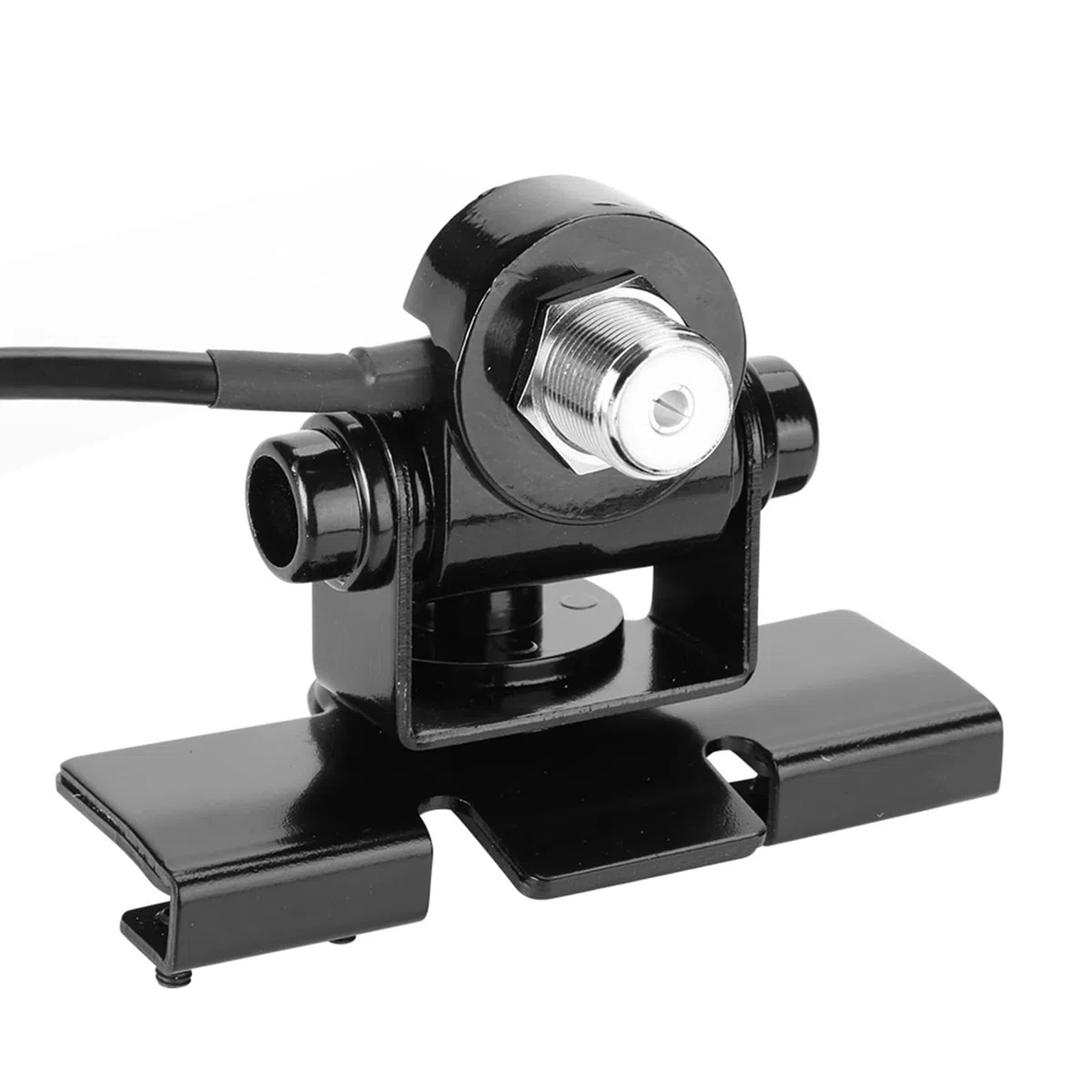 Tissting Soporte de Antena para Coche, Soporte Universal de Acero Inoxidable con Cable PL259 de 5 m RB-400 para Radios Móviles y Aventuras al Aire Libre