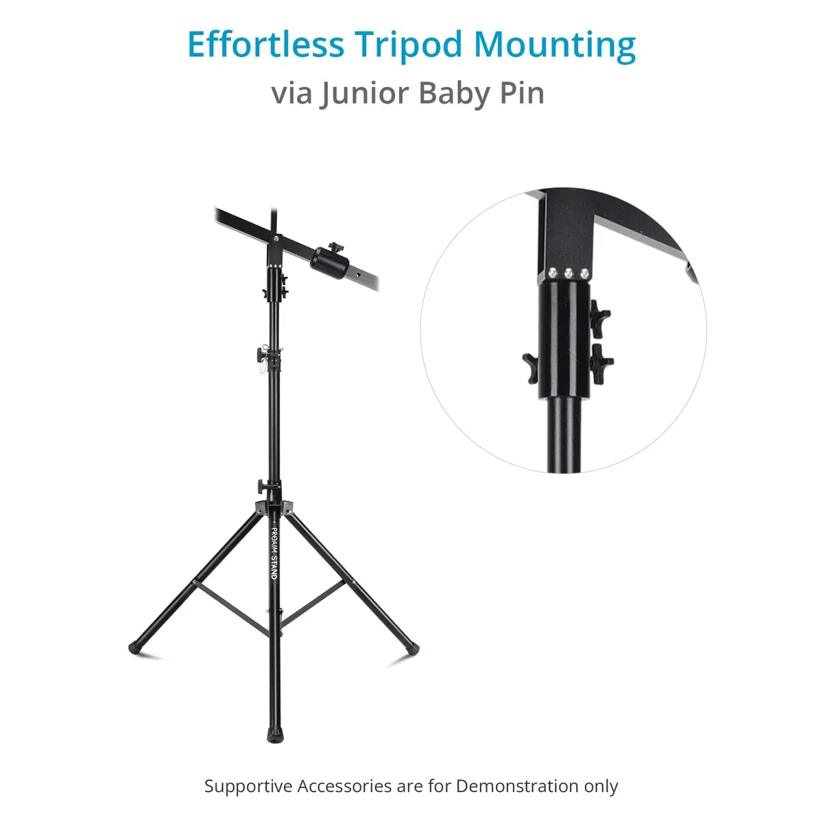 PROAIM Grúa Vega Jib de 8 pies para cámaras de video DSLR. Carga útil de hasta 8 kg. Soporta cabezales de inclinación panorámica y cardanes de cámara de 3 ejes (JB-VG08-01)