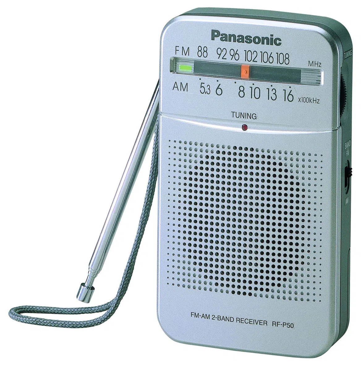 Pasa el Ratón por Encima de la Imagen para ampliarla Panasonic RF-P50D Portátil Digital Plata - Radio (Portátil, Digital, Am,FM, 87-108 MHz, 520-1730 Khz, 0,15 W)