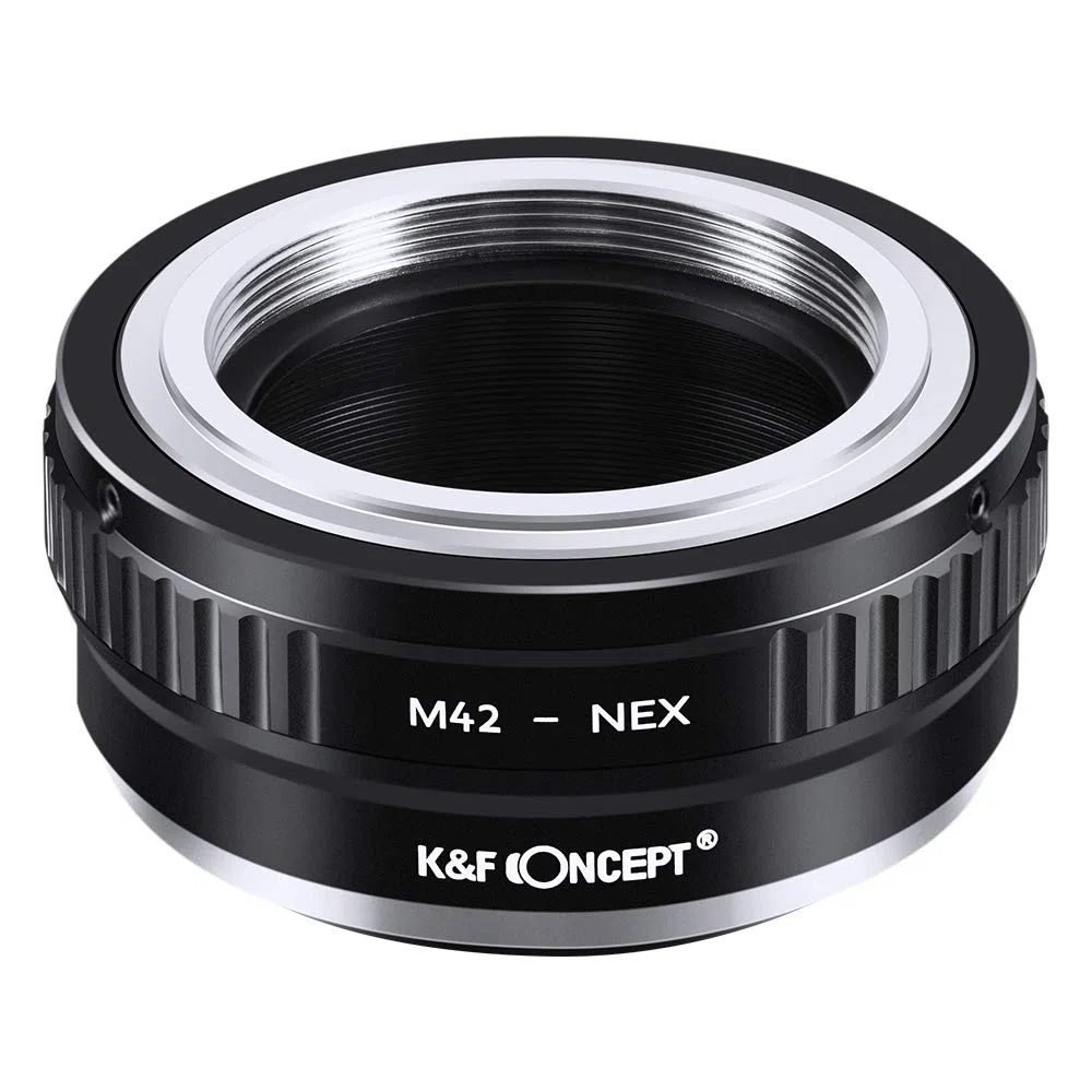 K&F CONCEPT - Adaptador de Enfoque Manual, Compatible con Objetivos Lentes M42 y Cuerpos de Cámara Sony Alpha NEX E-Mount Cámara Adaptador Sony Alpha NEX-7 NEX-6 NEX-5N NEX-5