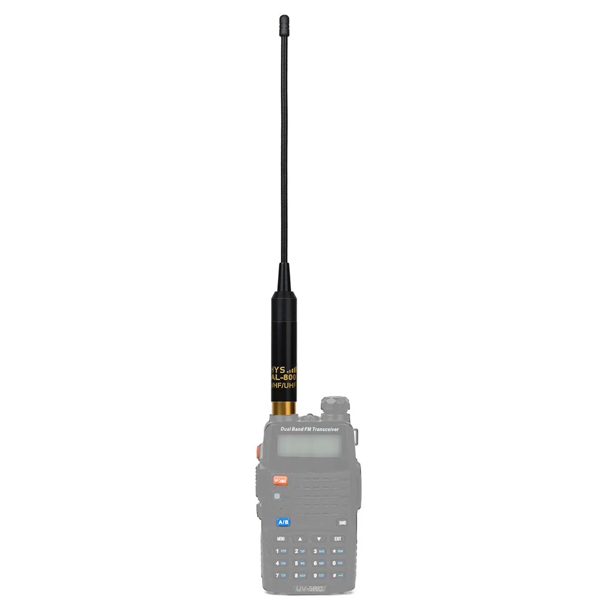 HYS Antena retráctil SMA-Female VHF/UHF 144/430 MHz de doble banda extraíble y reemplazable antena de radio Ham para radio de 2 vías Baofeng Quansheng Wouxun