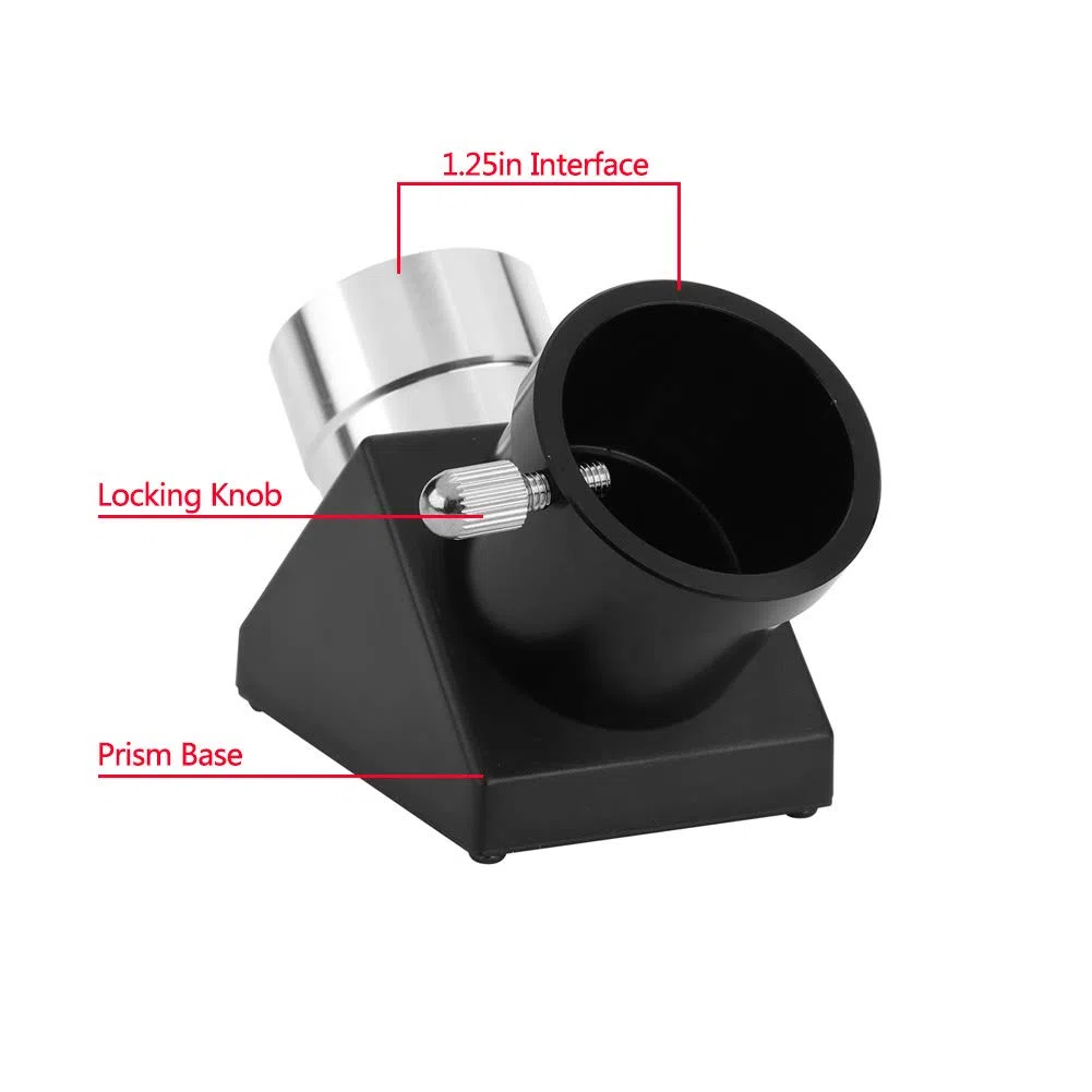 EBTOOLS para 1.25" 90 Degree Eyepiece 1.25 "Adaptador Diagonal de 90 Grados erigir una Imagen Prisma Espejo para Telescopio