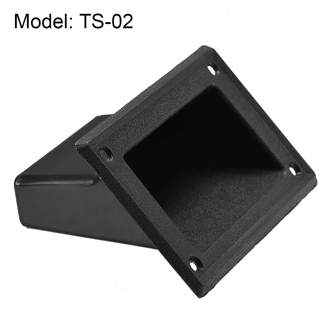 sourcing map Empotrada Altavoz Mango Agarre Bolsillo Estilo Plástico Asas Soporte 5.2'' Longitud Ajuste para PA/DJ Altavoz Armario Caja 4Uds
