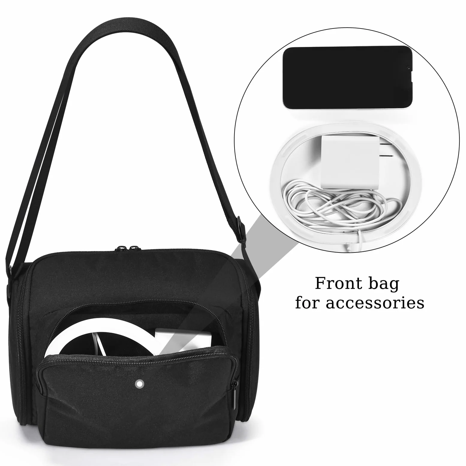 Funda de Transporte para Bose SoundLink MAX Altavoz portátil/para Sonos Move/Move 2 Inteligente Altavoz,Bolsa de Viaje para Sonos Move/Move 2 y Base de Carga,Cable,Accesorios(Negro)