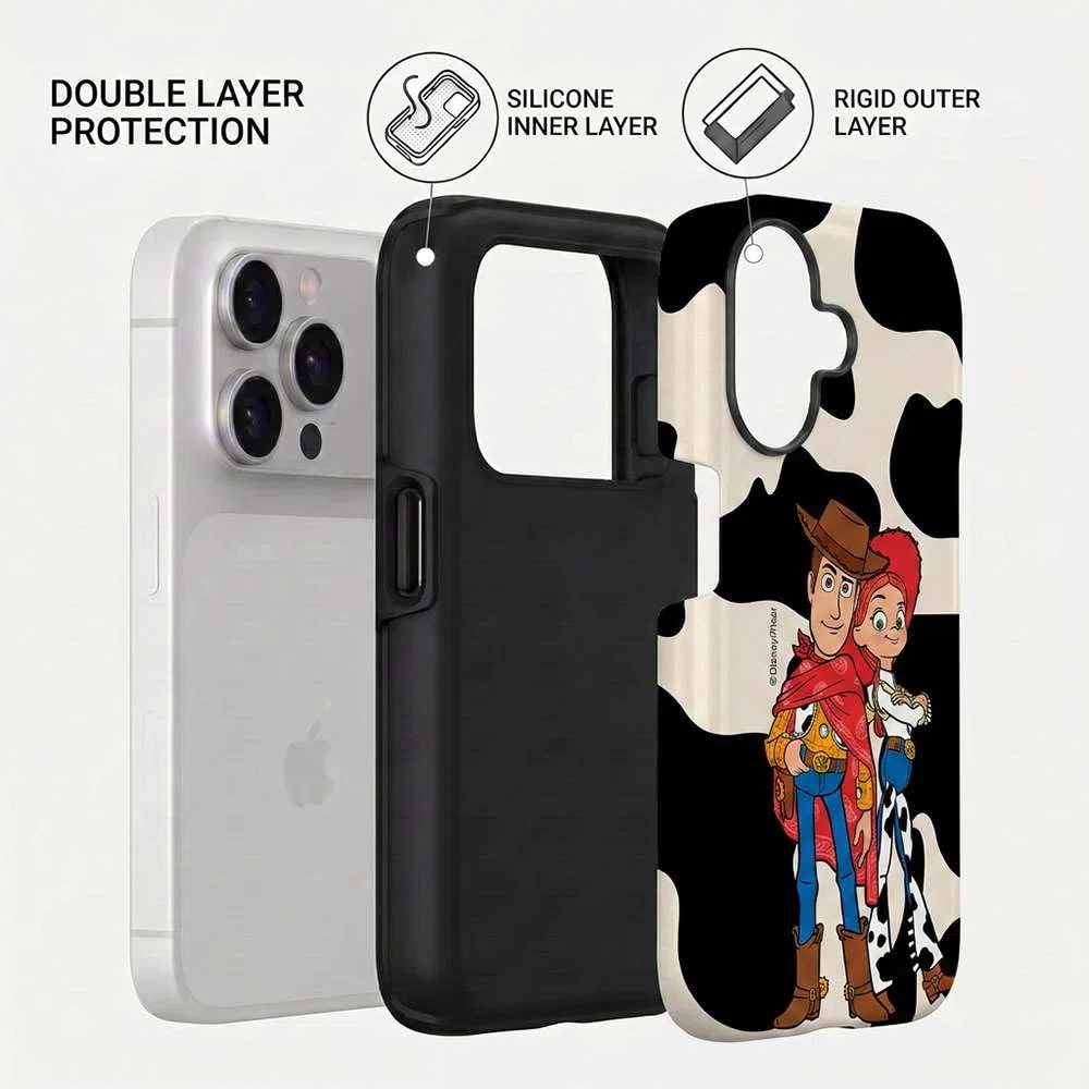 LA CASA DE LAS CARCASAS Funda Oficial Toy Story para iPhone 16 Pro MAX (Cow Love - Tough)