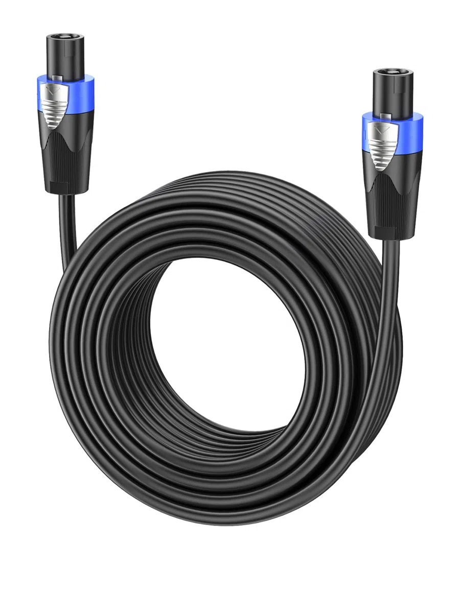 GCTBL 10M Speakon a Speakon Cables Profesional 15 Gauge Audio Cord DJ/PA Speaker Cable con Twist Lock